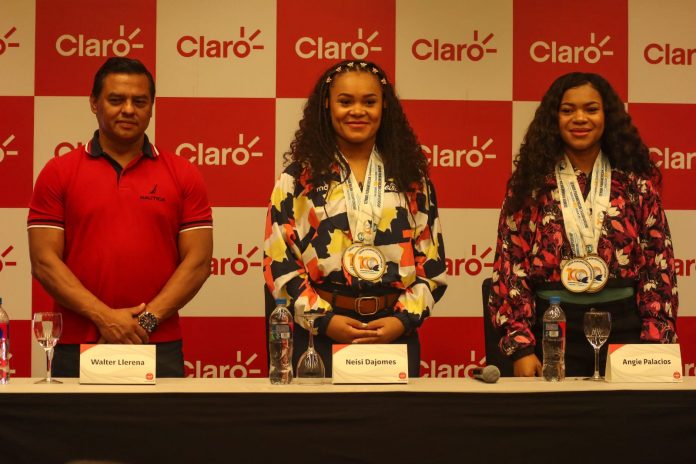 Las dos medallistas olímpicas de Ecuador, Neisi Dajomes y Angie Palacios se reparan para los JJ.OO 2024