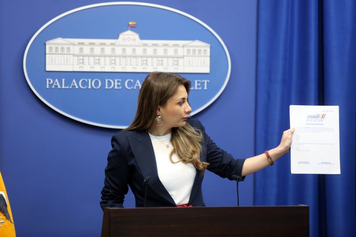 El Gobierno de Ecuador anunció nuevas inversiones extranjeras, un plan nacional de seguridad educativa y la posible extradición de alias Fito.