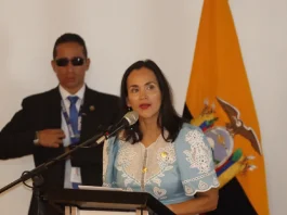 Ministra de Energía Inés Manzano descarta apagones en rendición de cuentas en Quito